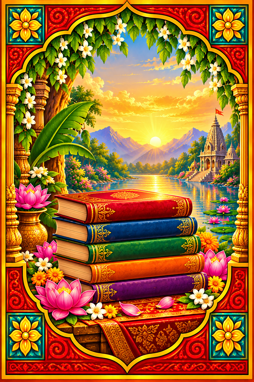 Sacred 18 Maha Puranas & Vedic Scriptures in Hindi
