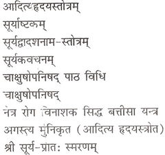 Aditya Hridaya Stotra in Hindi And Sanskrit | आदित्य हृदय स्तोत्र संस्कृत एवं हिंदी में - PoojaBooks.Com