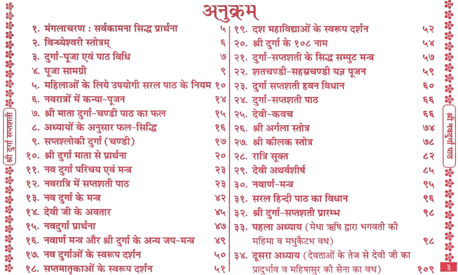 Durga Saptashati with Nav Durga Path in Hindi | Complete Chandi Paath and Navdurga Stotra | सप्तशती पाठ और नवदुर्गा स्तोत्र सहित संपूर्ण देवी उपासना सरल हिंदी भाषा में | Chandi Path, Kavach, Argala, Keelak & Devi Mahatmya - PoojaBooks.Com