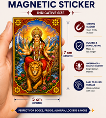 Jagannath Ji Magnetic Sticker for Fridge & Iron Almirah | जगन्नाथ जी धार्मिक मैग्नेट | Hindu God Decorative Magnet | 7 x 5 cm (Copy) - PoojaBooks.Com