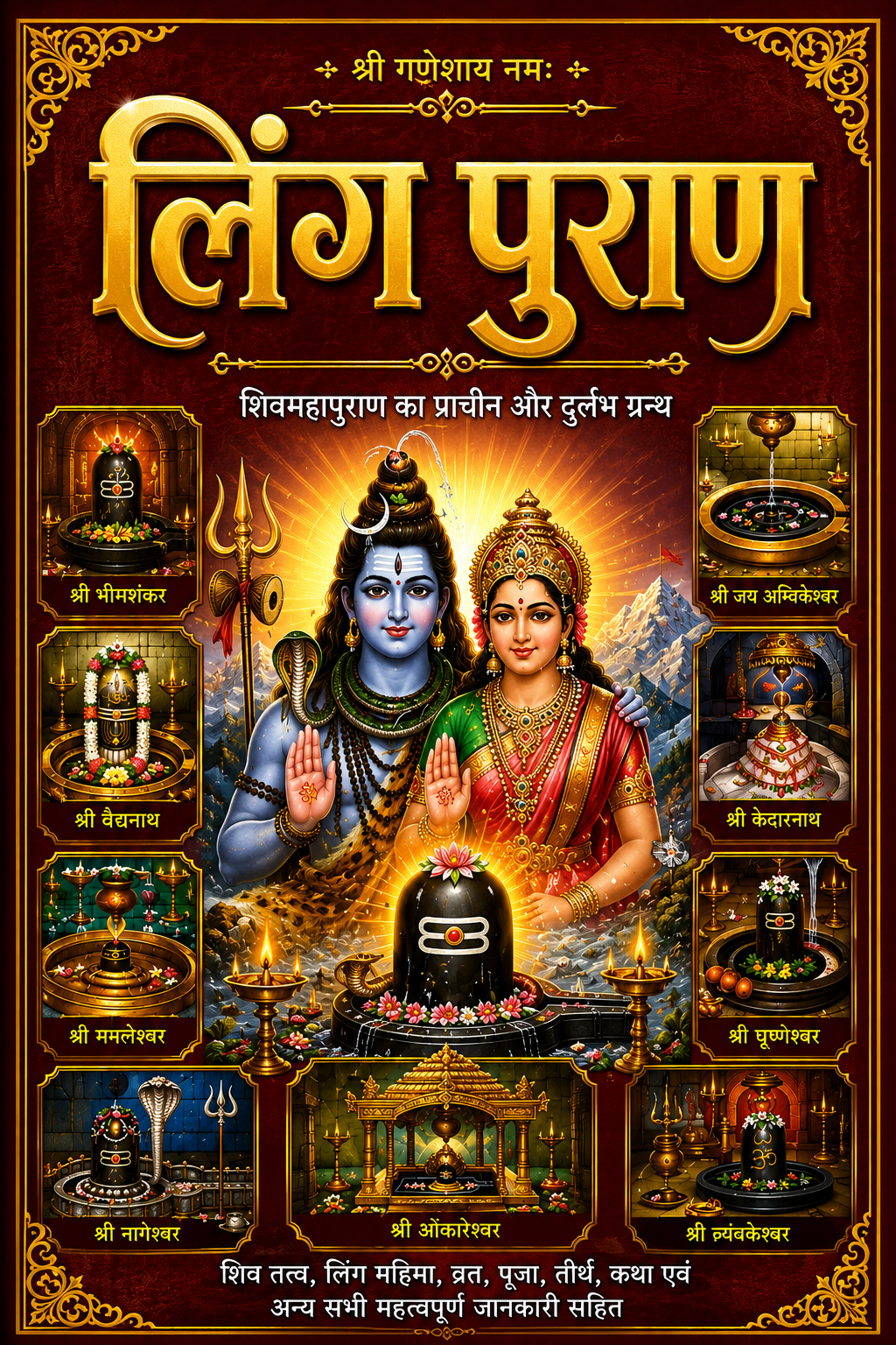 Shri Ling Mahapuran | श्री लिंग पुराण सम्पूर्ण सरल हिंदी भाषा मे | Ved Vyaas Ji Dwara Rachit | शिवलिंग की महिमा और उत्पत्ति का पवित्र पुराण