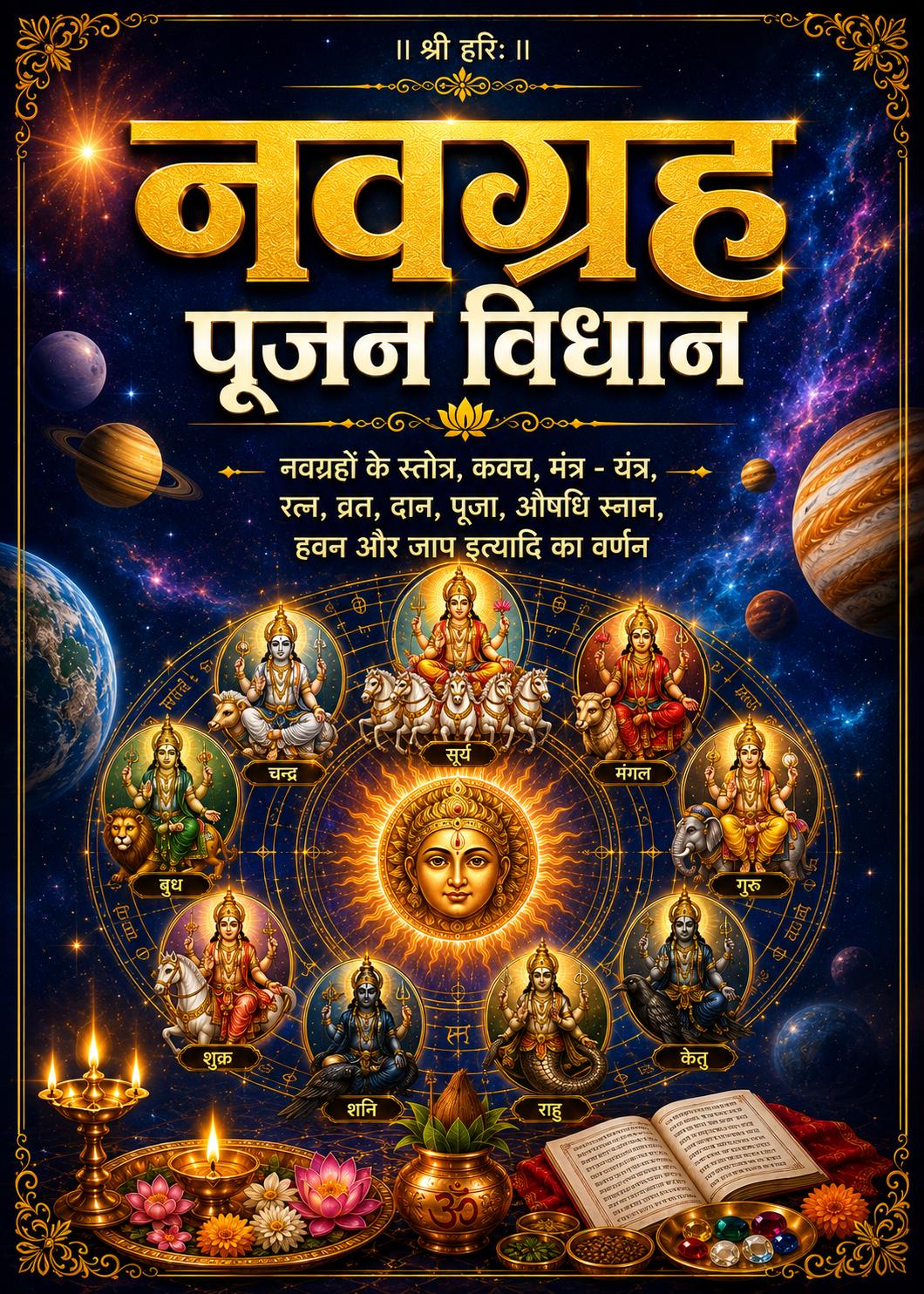 Navgrah Poojan Vidhaan | Complete Guide to Navagraha Puja, Mantras & Remedies | नवग्रह पूजा विधि: शांति, उपाय, मंत्र और हवन विधि सहित