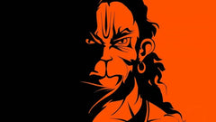 Hanuman Ji Magnetic Sticker for Fridge & Iron Almirah | हनुमान जी धार्मिक मैग्नेट | Hindu God Decorative Magnet | 7 x 5 cm - PoojaBooks.Com