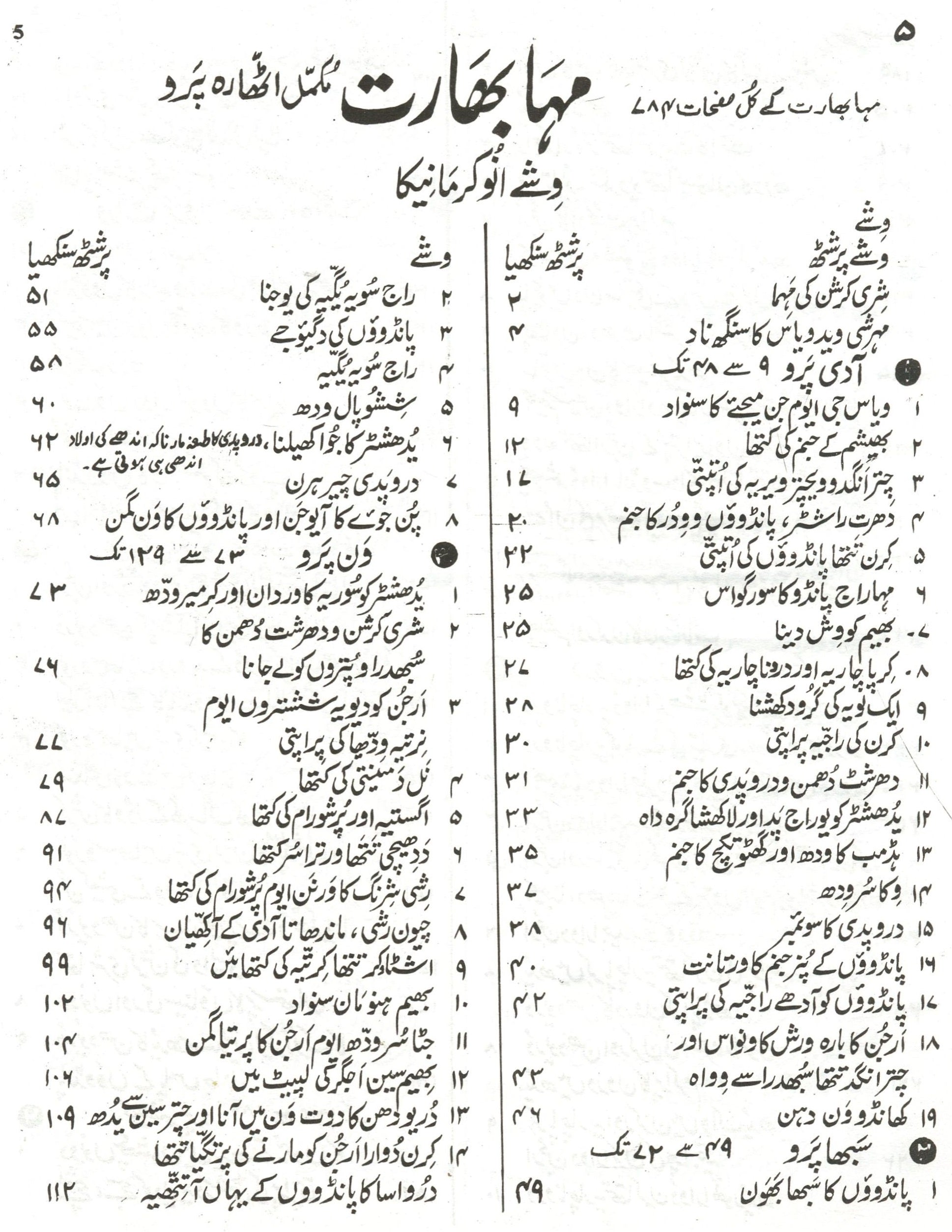 Mahabharat  in Urdu | مہابھارت کتاب اردو میں | ہندو مذہبی کتاب اردو میں | Hindu Religious Book In Urdu | Sacred Scripture of Mahabharat Explained In Urdu | Spiritual Urdu Book - PoojaBooks.Com