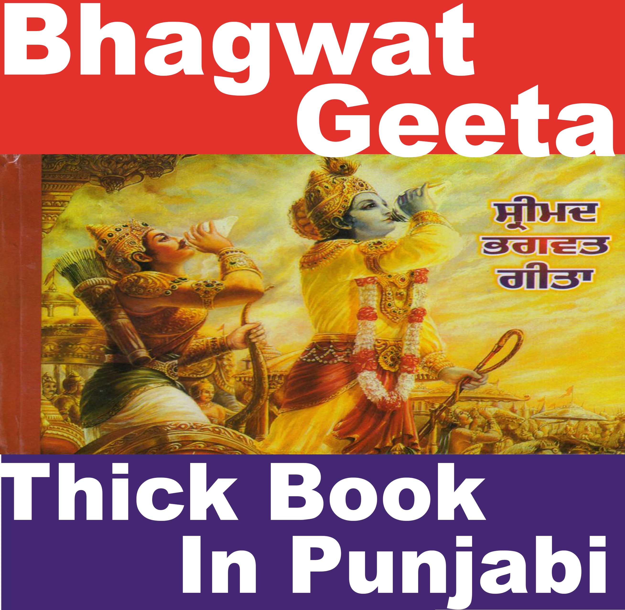 Bhagwat Geeta in Punjabi, Bhagwat Geeta in Gurumukhi - PoojaBooks.Com