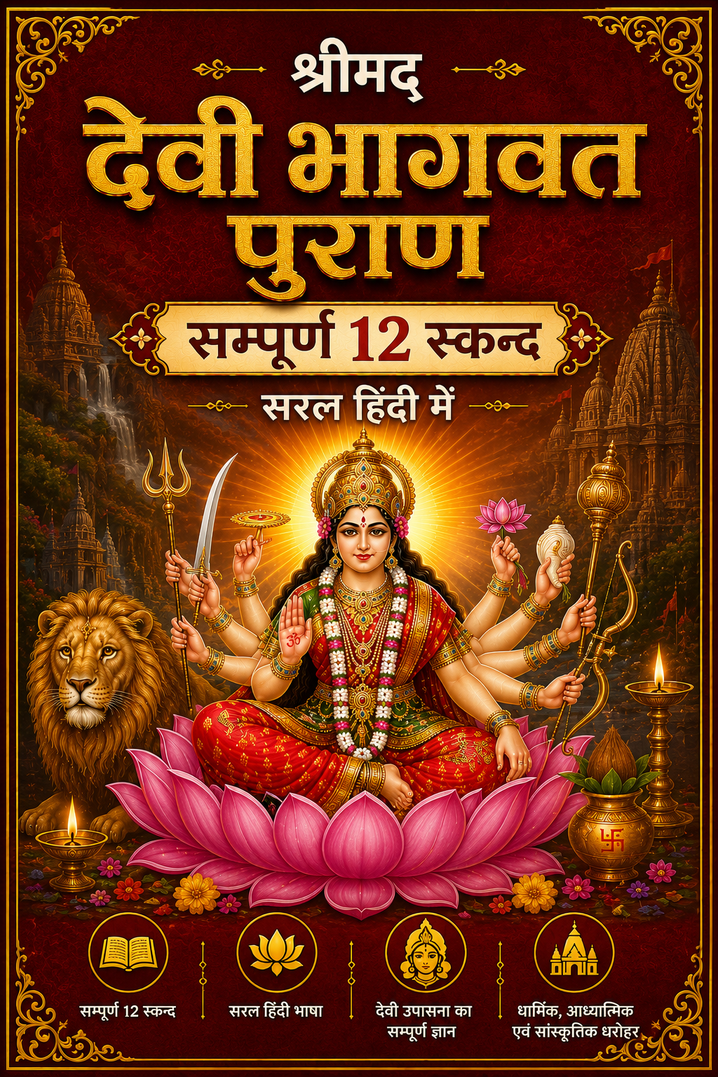 Devi Bhagwat Puran Hindi | Devi Bhagwat Mahapuran In Hindi | Shrimad Devi Bhagwat Mahapuran Book In Hindi - PoojaBooks.Com